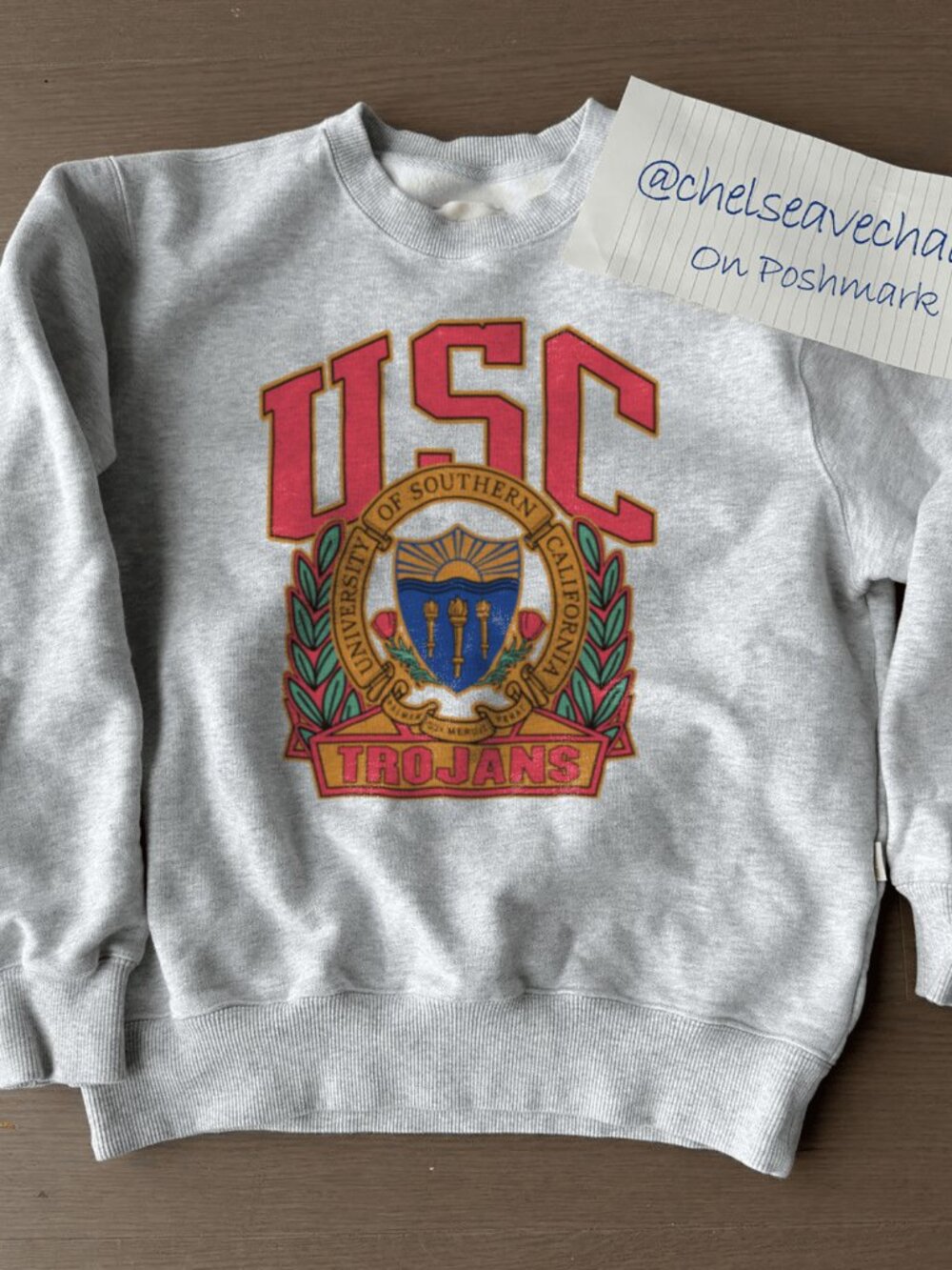 Vintage University of Southern California Sweatshirt, USC Trojans Football Shirt